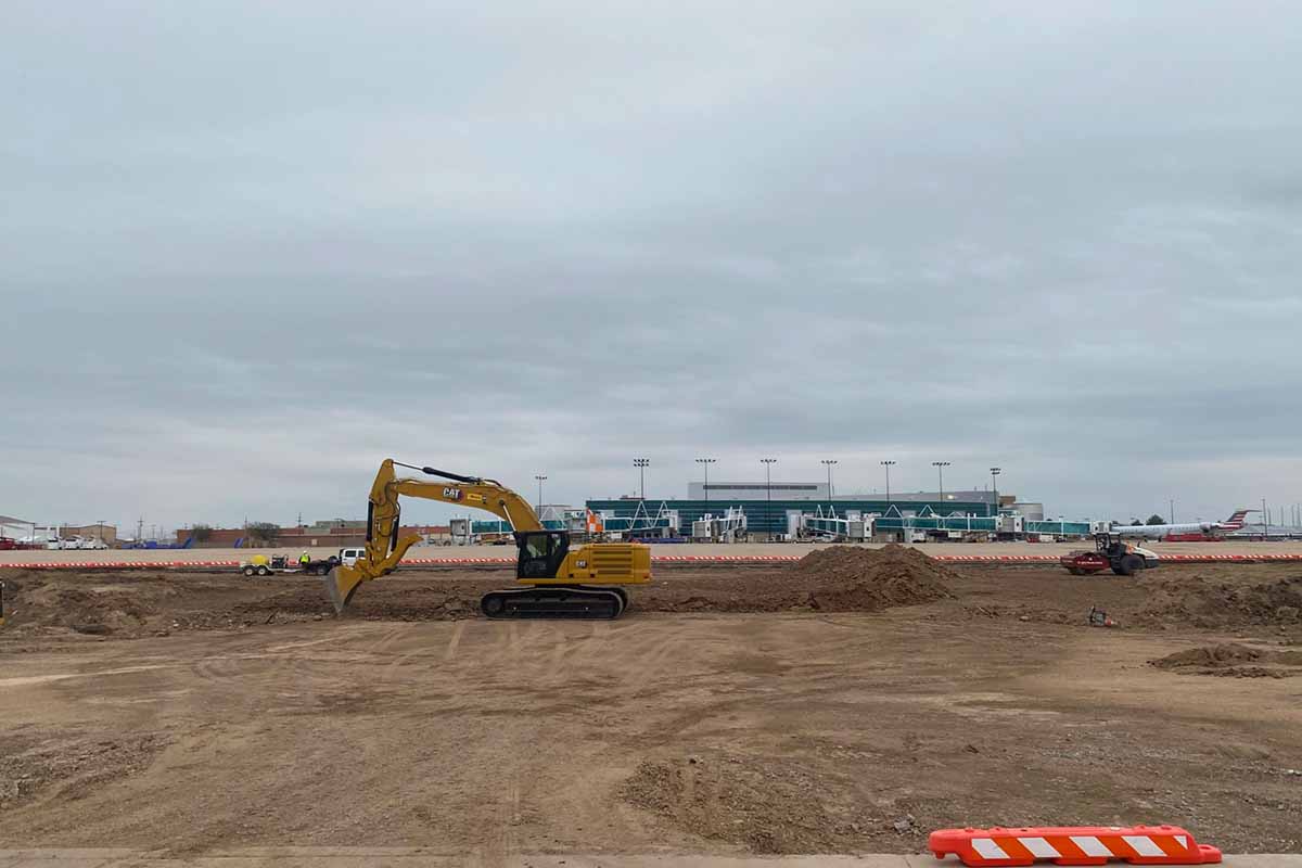 Amarillo International Airport relocation construction