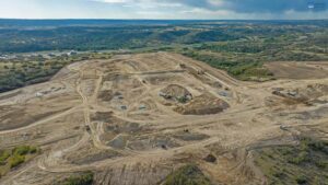 earthwork at the Canyons South development in Castle Rock, CO
