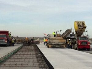 Concrete Paving at Airfield Pavement Rehabilitation and Modification, Detroit Metropolitan Airport