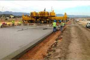 State Highway 21 concrete paving