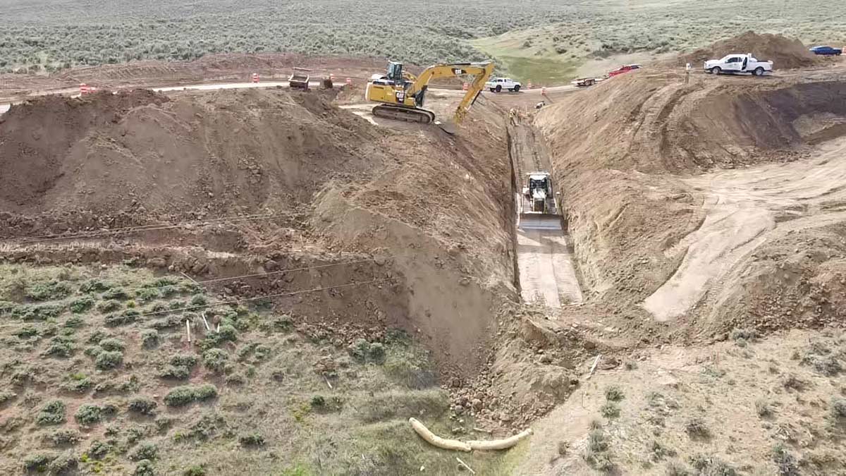 State Highway 13 earthwork excavation