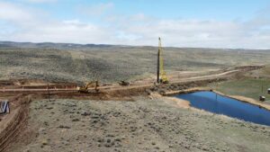 State Highway 13 earthwork pile driving